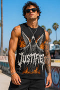 Justified Winged Reaper Graphic Sleeveless Tee