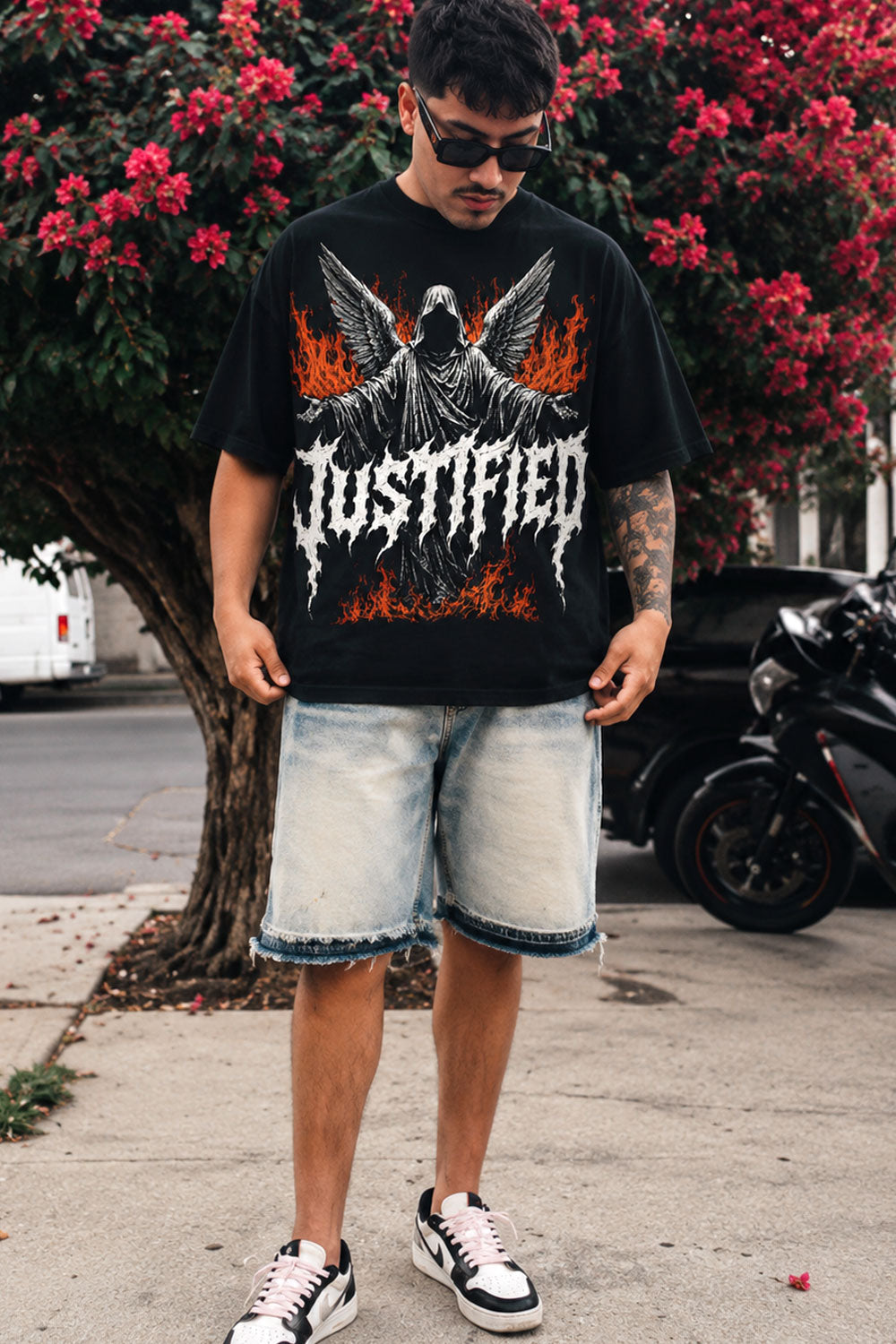 Justified Winged Reaper Graphic Tee