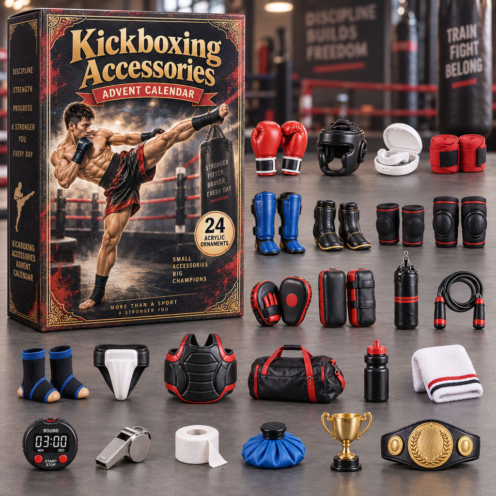 Kickboxing Accessories 24-Day Acrylic Ornament Advent Calendar