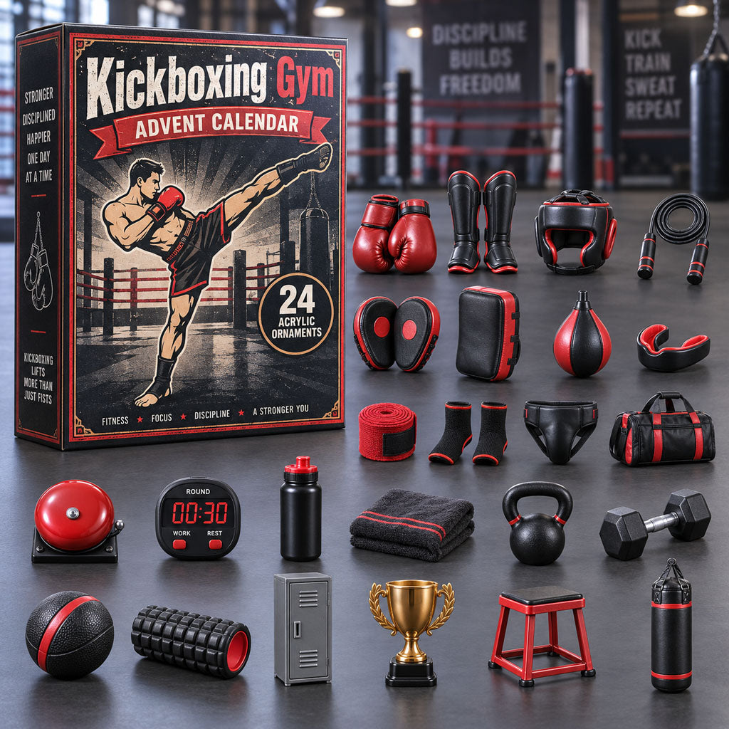 Kickboxing Gym 24-Day Acrylic Ornament Advent Calendar 2026