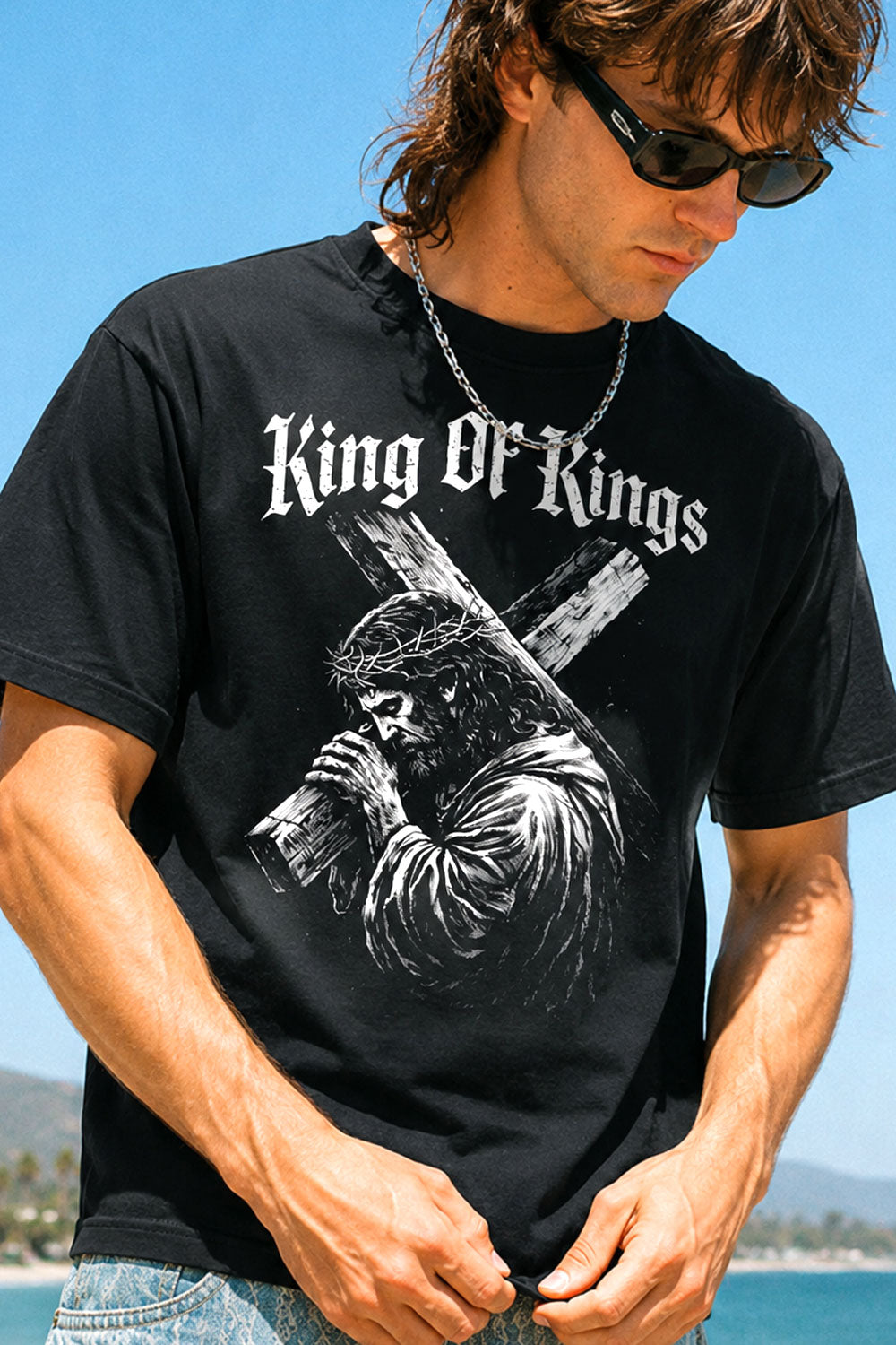 King of Kings Jesus Cross Graphic Tee