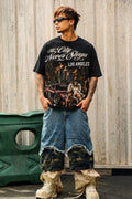 LA Night Life The City Never Sleeps Graphic Tee