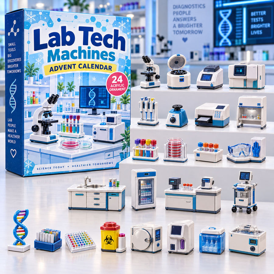 Lab Tech Machines 24-Day Acrylic Ornament Advent Calendar 2026