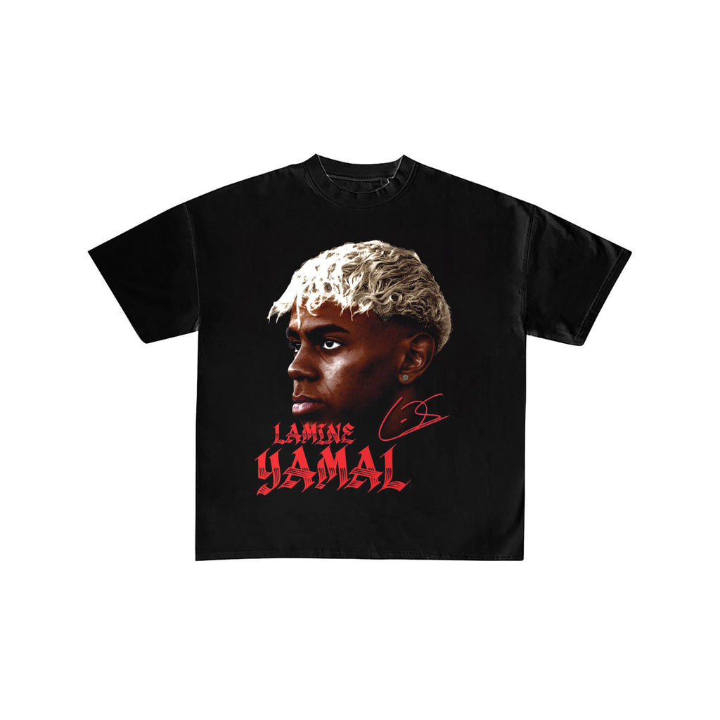 Lamine Yamal Portrait Graphic Streetwear T-Shirt