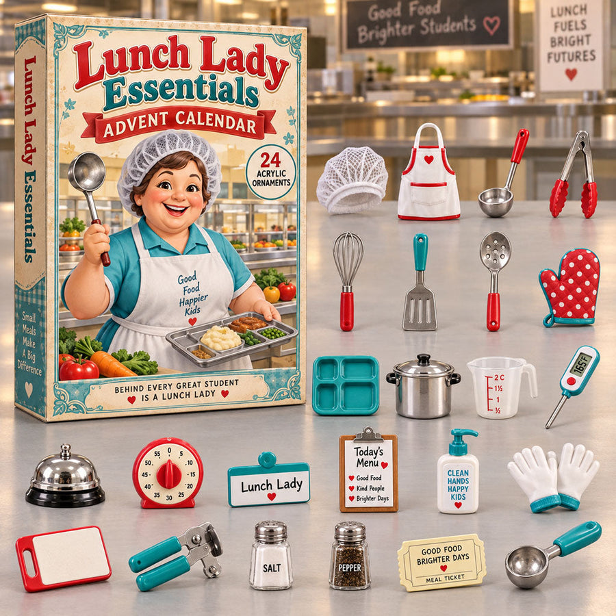 Lunch Lady Essentials 24-Day Acrylic Ornament Advent Calendar 2026