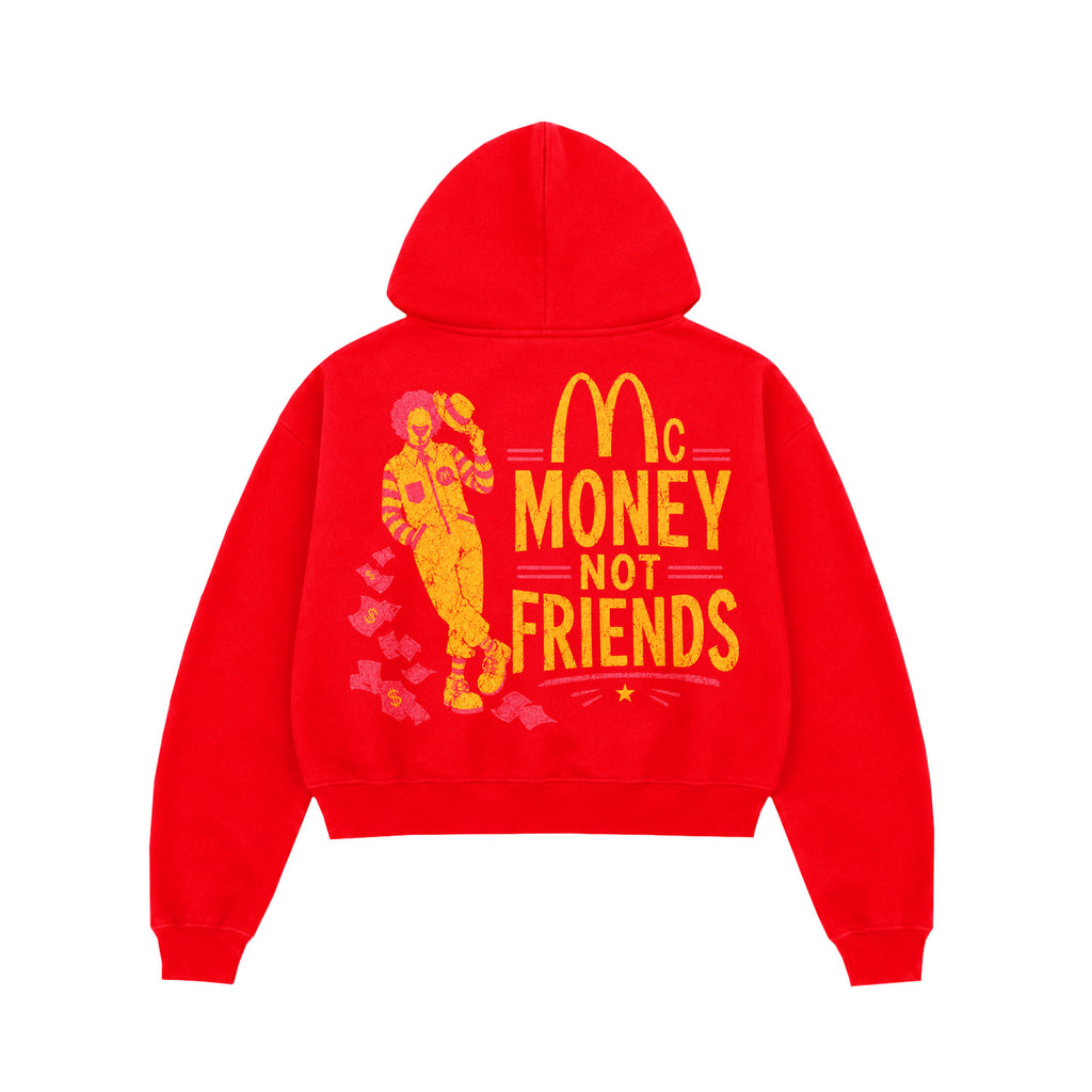 Mc Money Not Friends Graphic Hoodie
