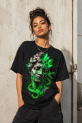 Medusa Crystal Myth Graphic Oversized T-Shirt