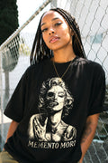 Memento Mori Skull Graphic Gothic Streetwear Tee