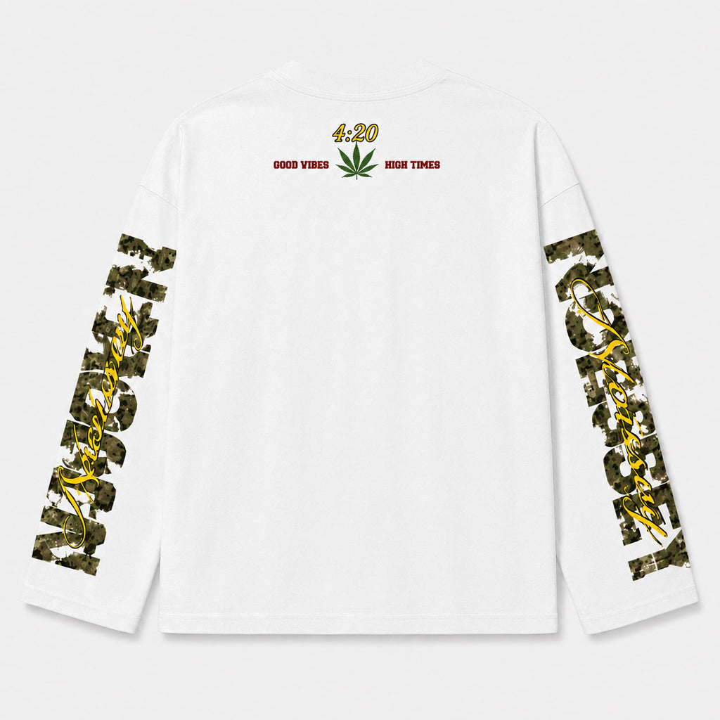 Money Needs Me Streetwear Long Sleeve Shirt