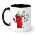 Funny Cartoon Lighter Joint Ceramic Coffee Mug