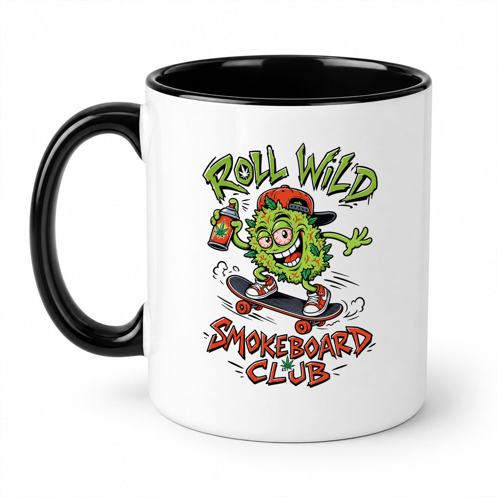 Roll Wild Smokeboard Club Ceramic Mug