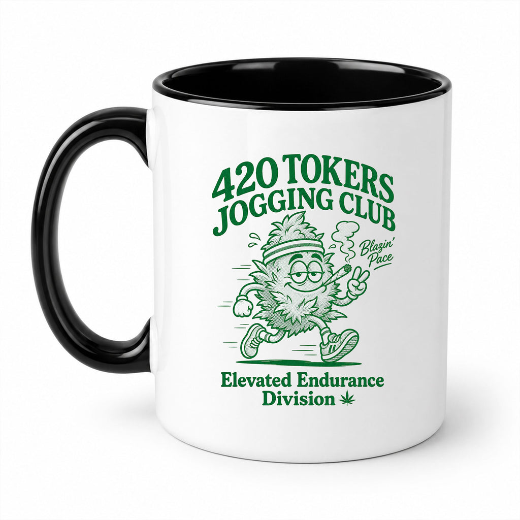 420 Tokers Jogging Club Ceramic Mug