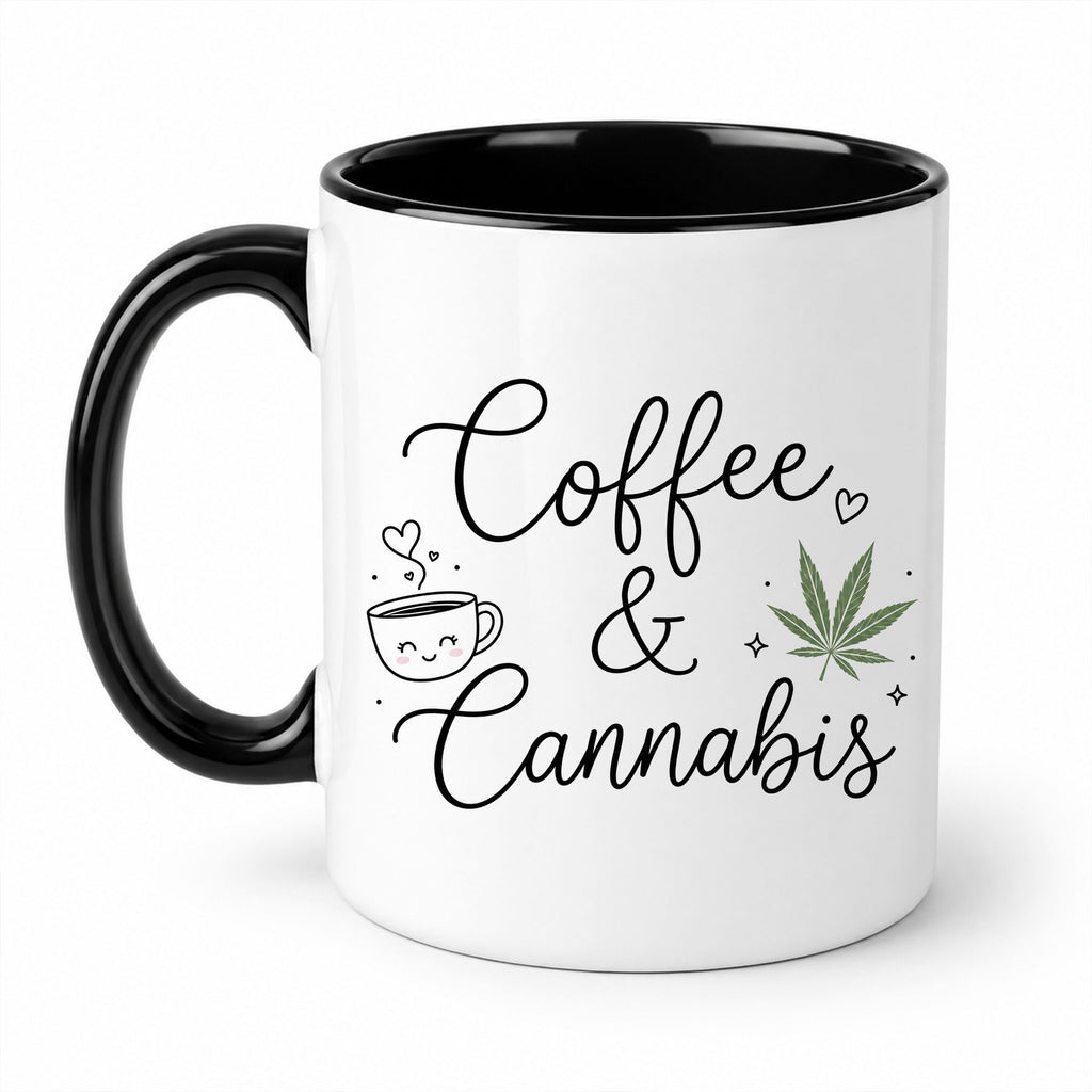 Coffee and Cannabis Ceramic Coffee Mug