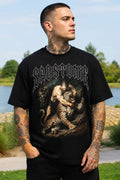 Muscle Man vs Leopard Vintage Graphic Tee
