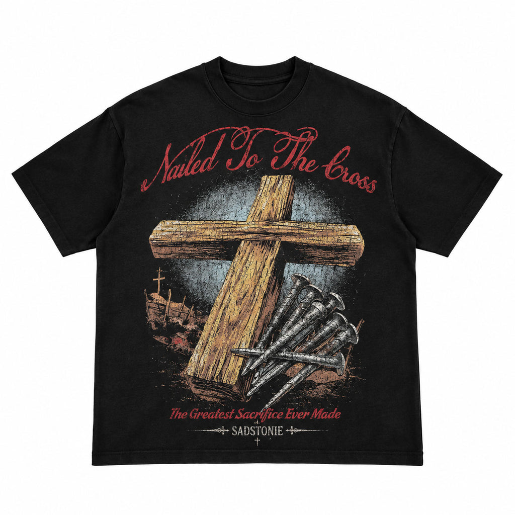 Nailed To The Cross Christian Graphic T-Shirt