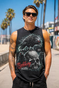 Nightwing Raven Skull Graphic Sleeveless Tee