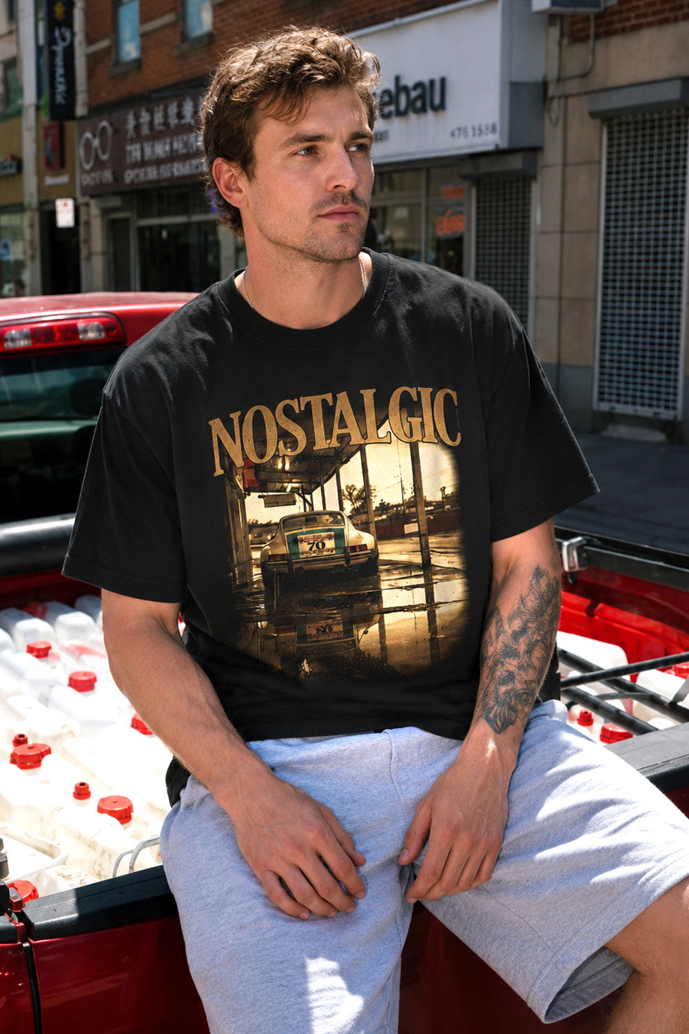 Nostalgic Porsche Vintage Graphic Tee