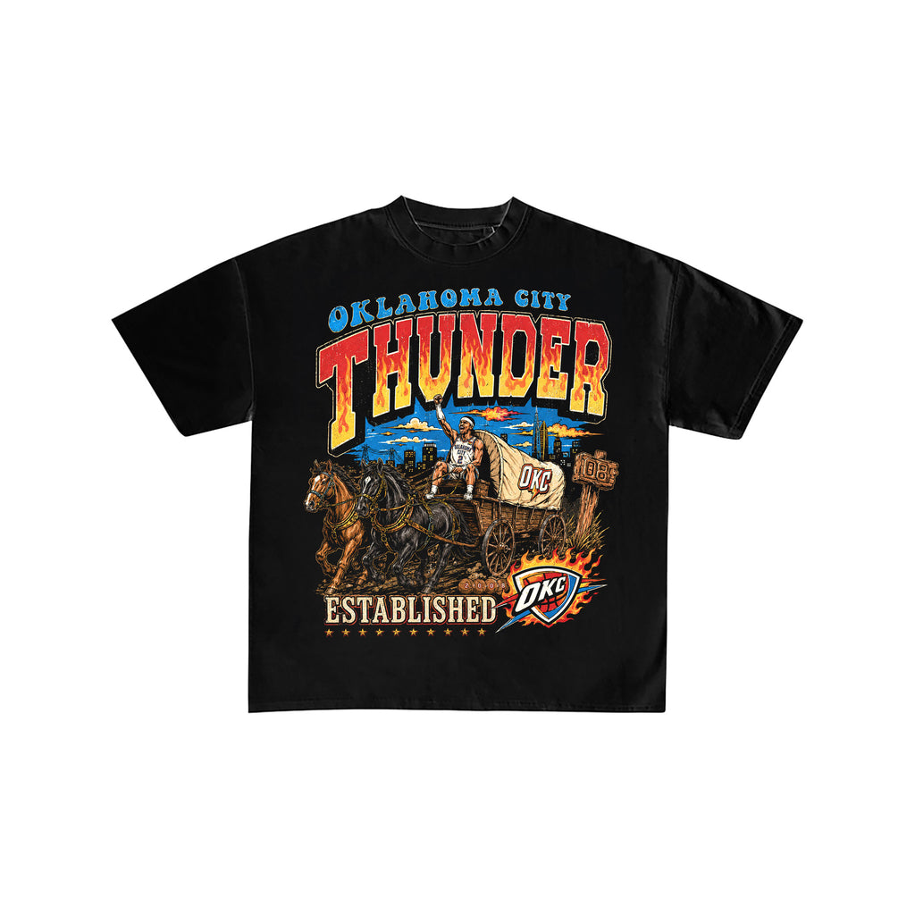 OKC Thunder Vintage Wagon Graphic T-Shirt