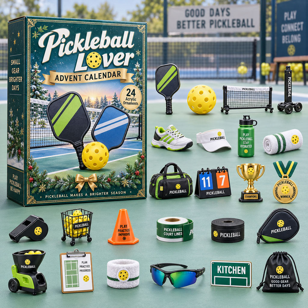 Pickleball Lover 24-Day Acrylic Ornament Advent Calendar 2026