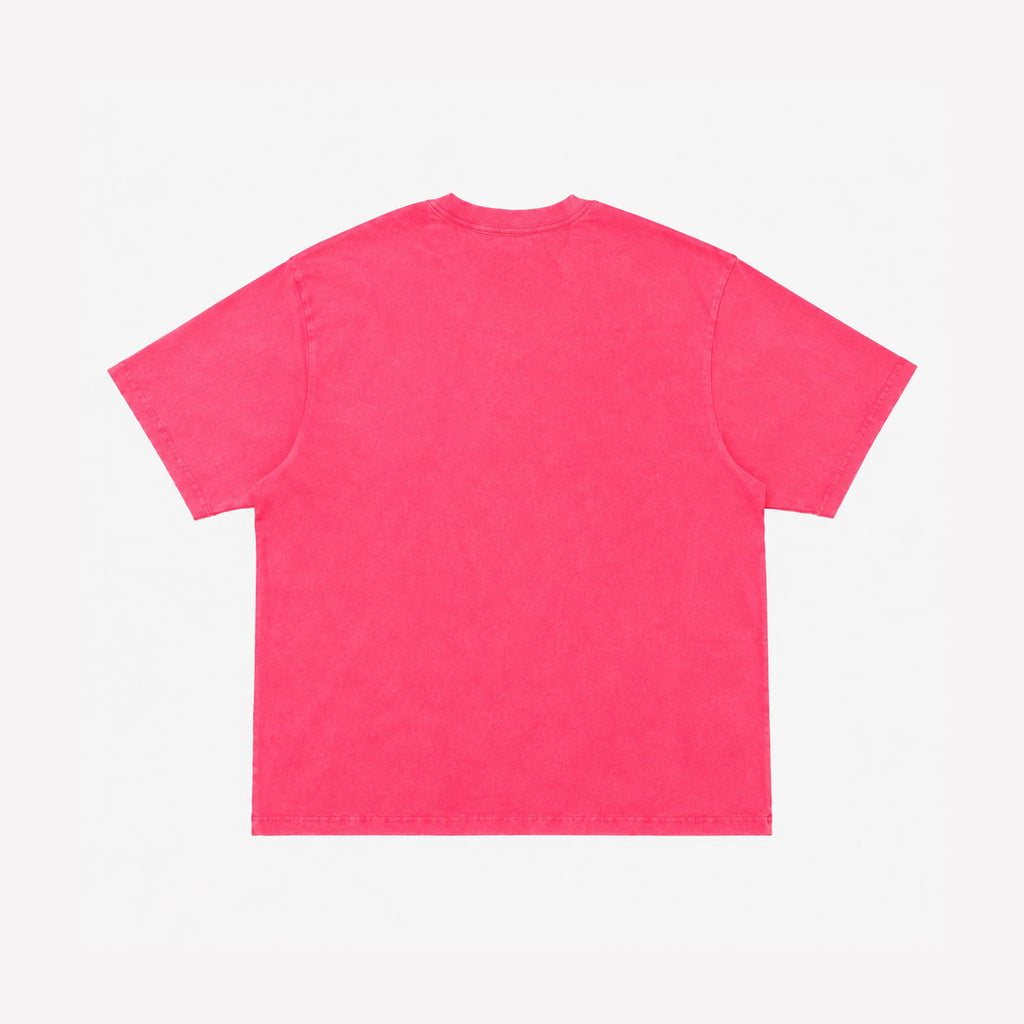 Pink Flaming 420 Skull Graphic T-Shirt