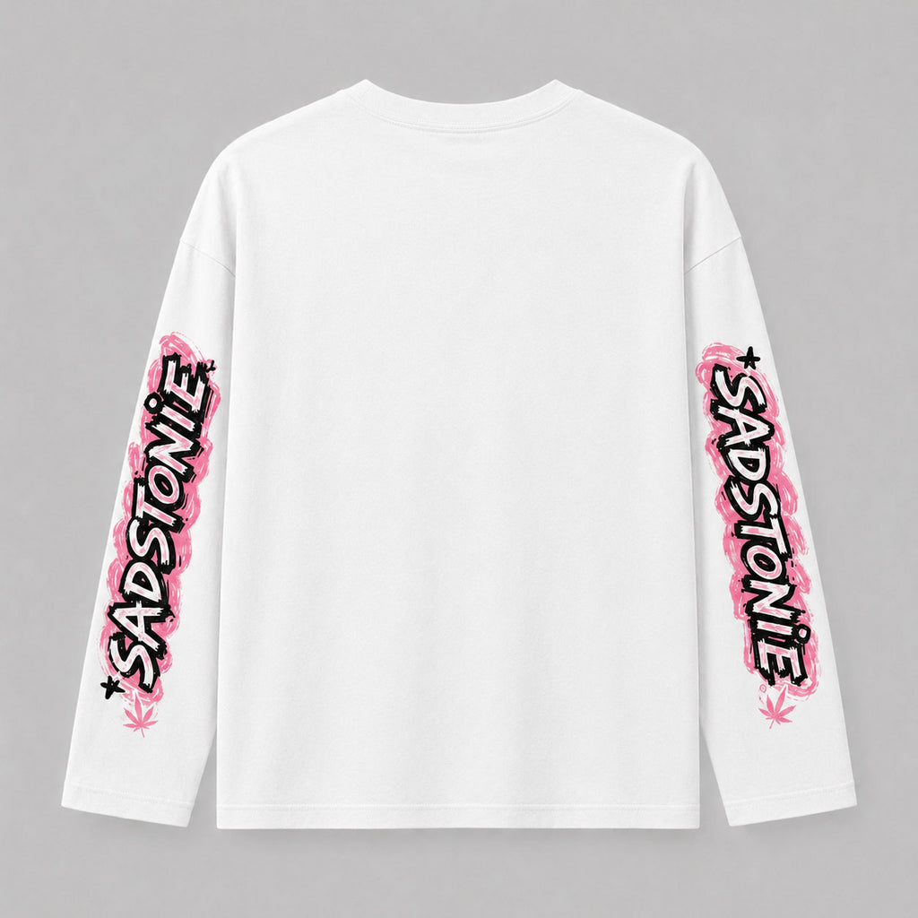 Pink Race Car Good Vibez Long Sleeve Shirt