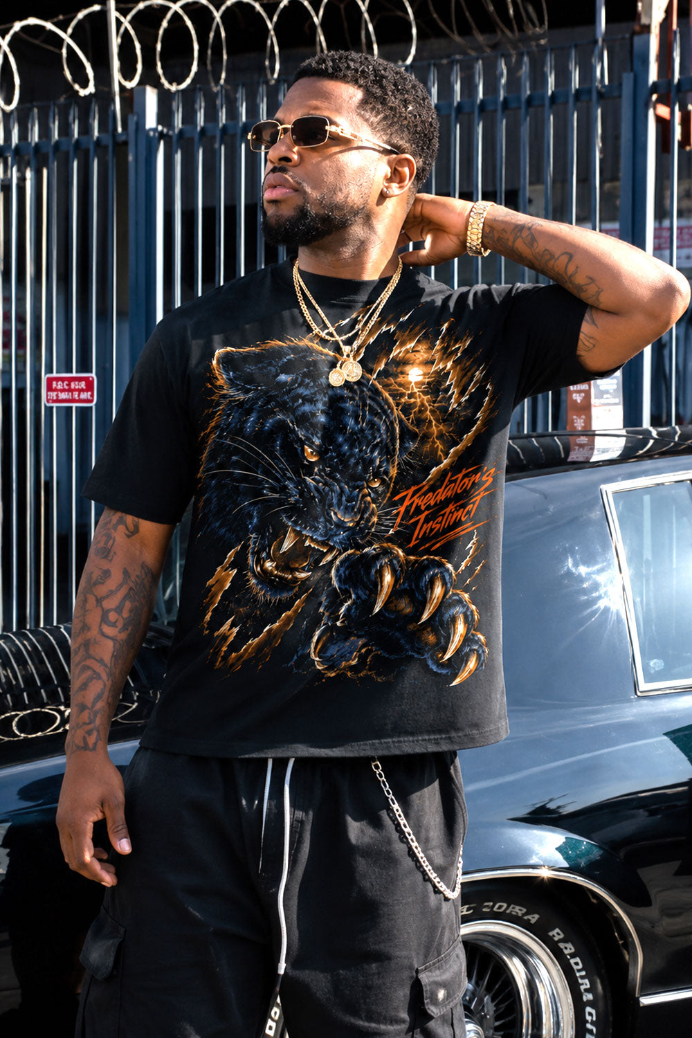 Predator’s Instinct Panther Graphic Streetwear Tee