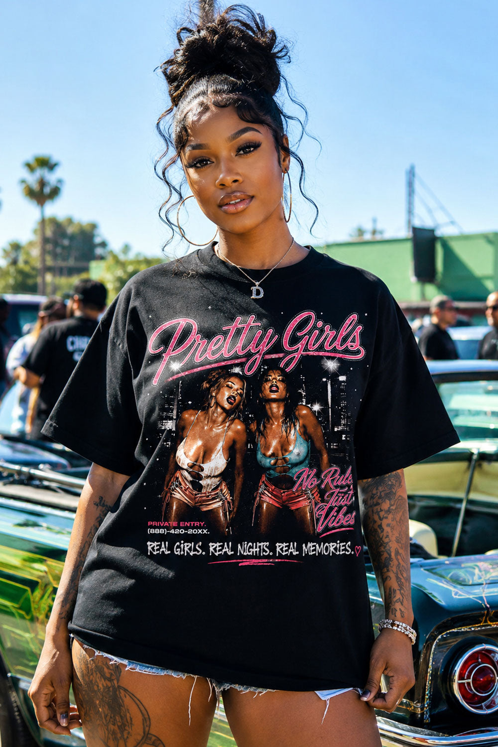 Pretty Girls Night Vibes Graphic Tee