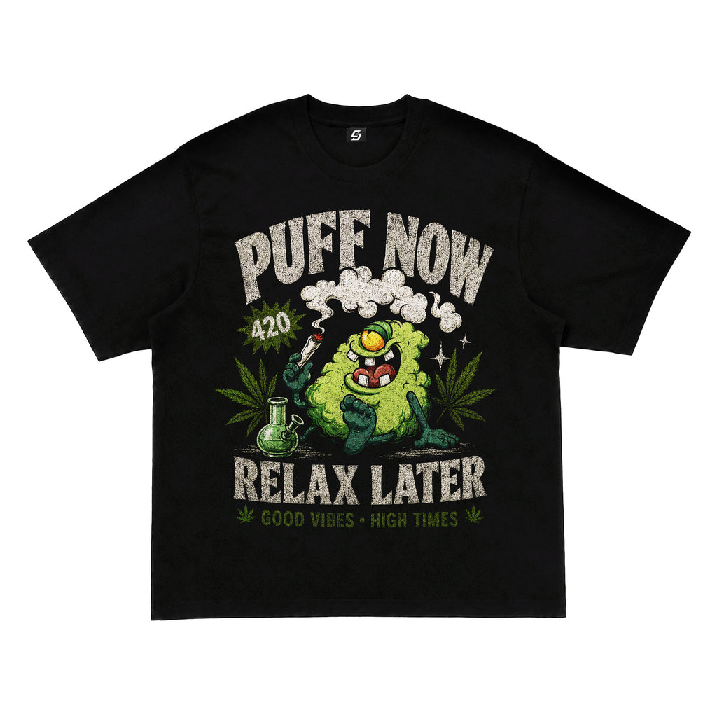 Puff Now Relax Later Graphic T-Shirt