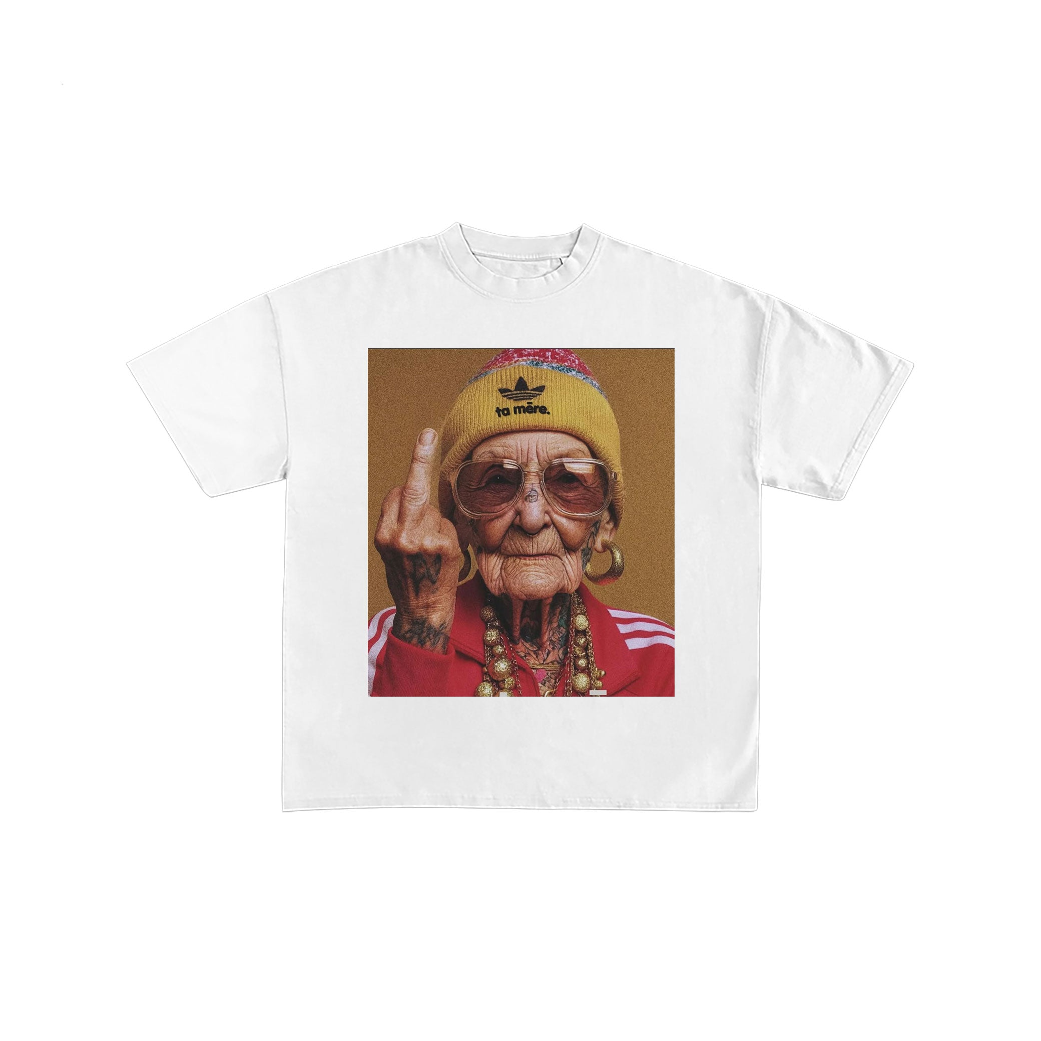 Rebel Grandma Black Graphic T-Shirt