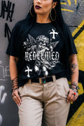 Redeemed Cherub Angel Streetwear Graphic Tee