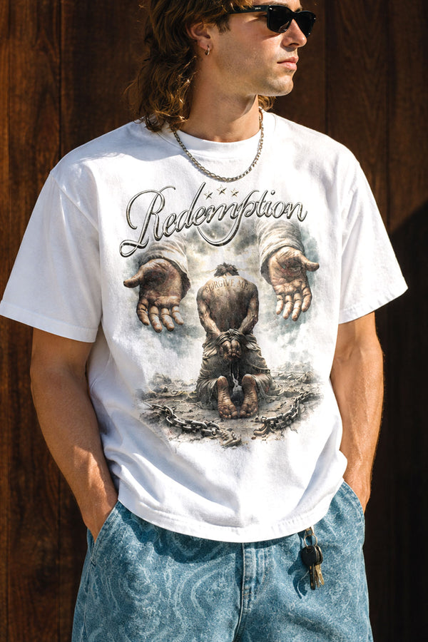 Redemption Graphic Oversized Streetwear T-Shirt