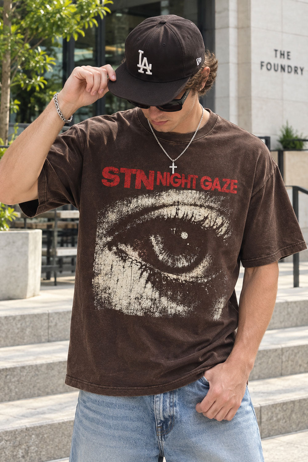 STN Night Gaze Graphic T-Shirt