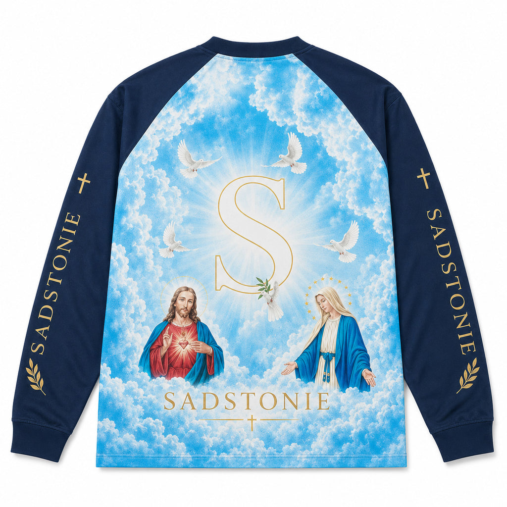 Sacred Heart & Mary Heaven Long Sleeve Shirt
