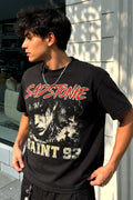 Sadstonie Saint 93 Vintage Gothic Graphic T-Shirt