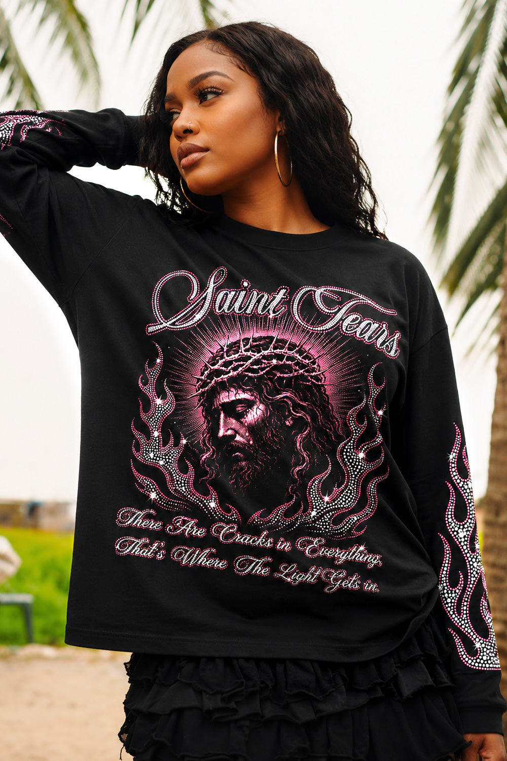 Saint Tears Light Gets In Long Sleeve Shirt