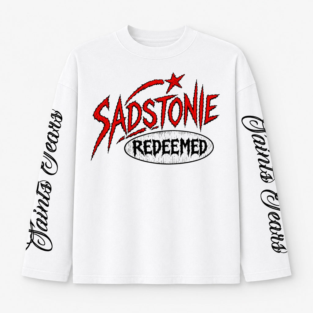Saints Tears Redeemed Graphic Long Sleeve Shirt