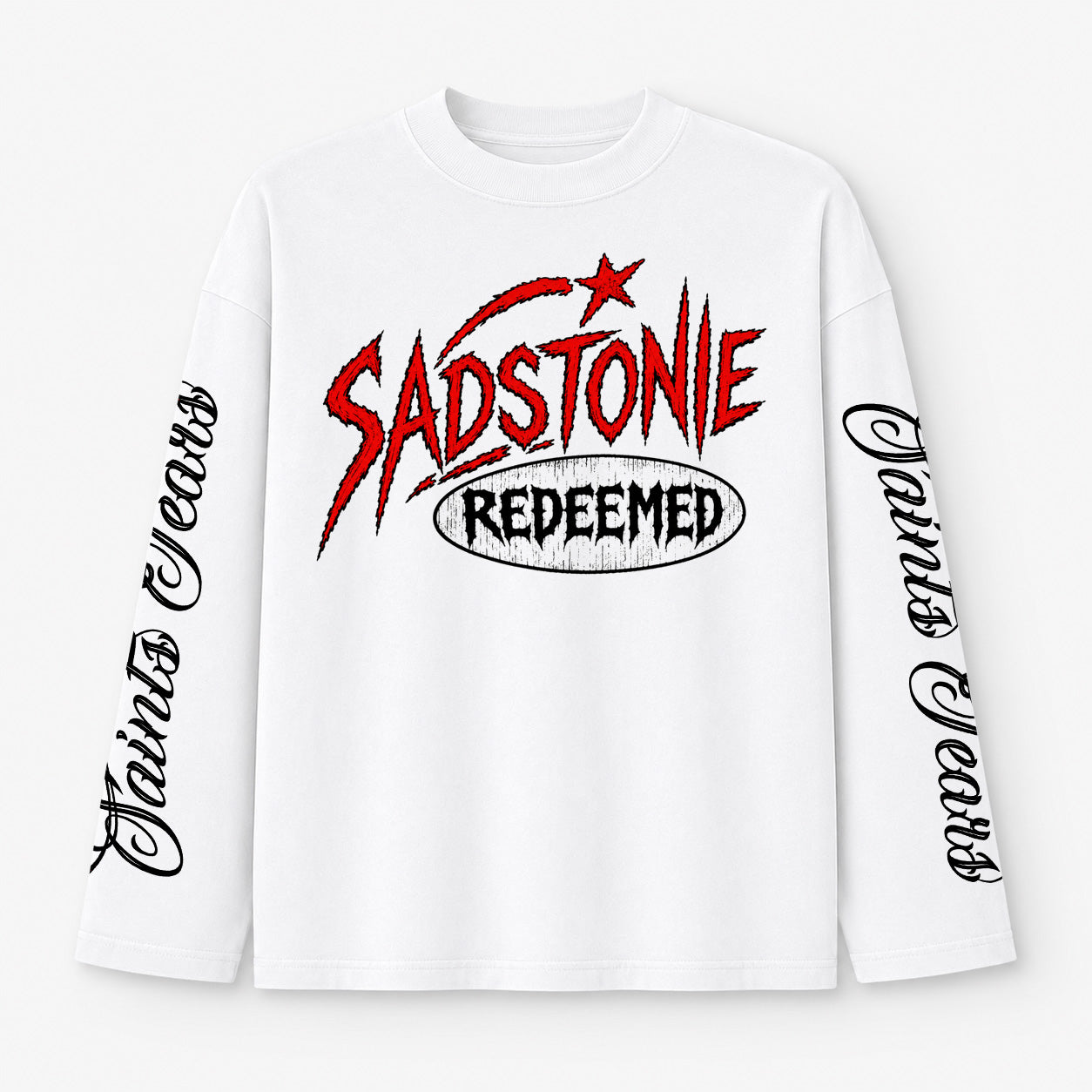 Saints Tears Redeemed Graphic Long Sleeve Shirt