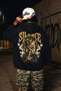 Silence Clown Boy Black Graphic Hoodie