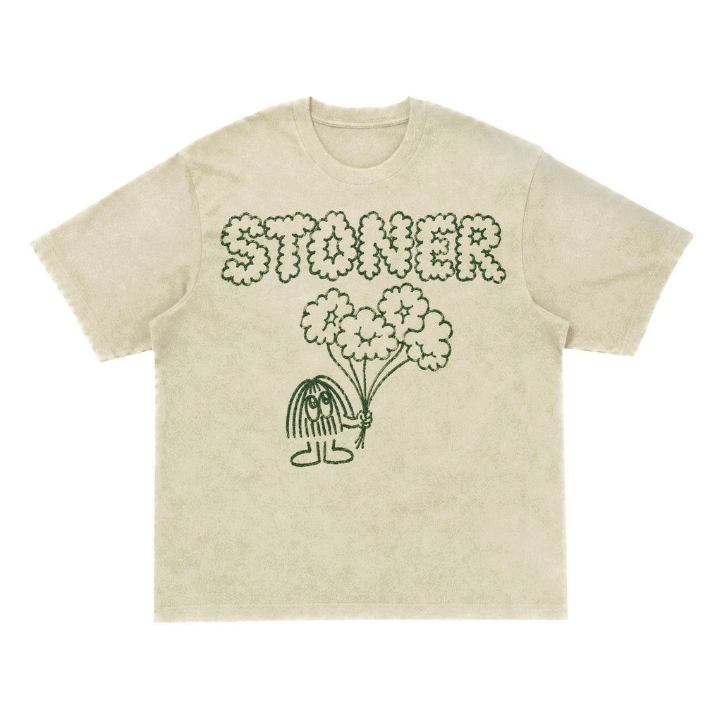 Stoner Cute Doodle Graphic T-Shirt