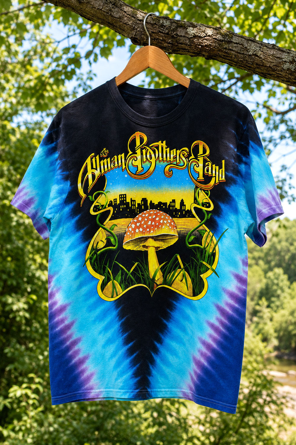 The Allman Brothers Band Mushroom Tie Dye Shirt