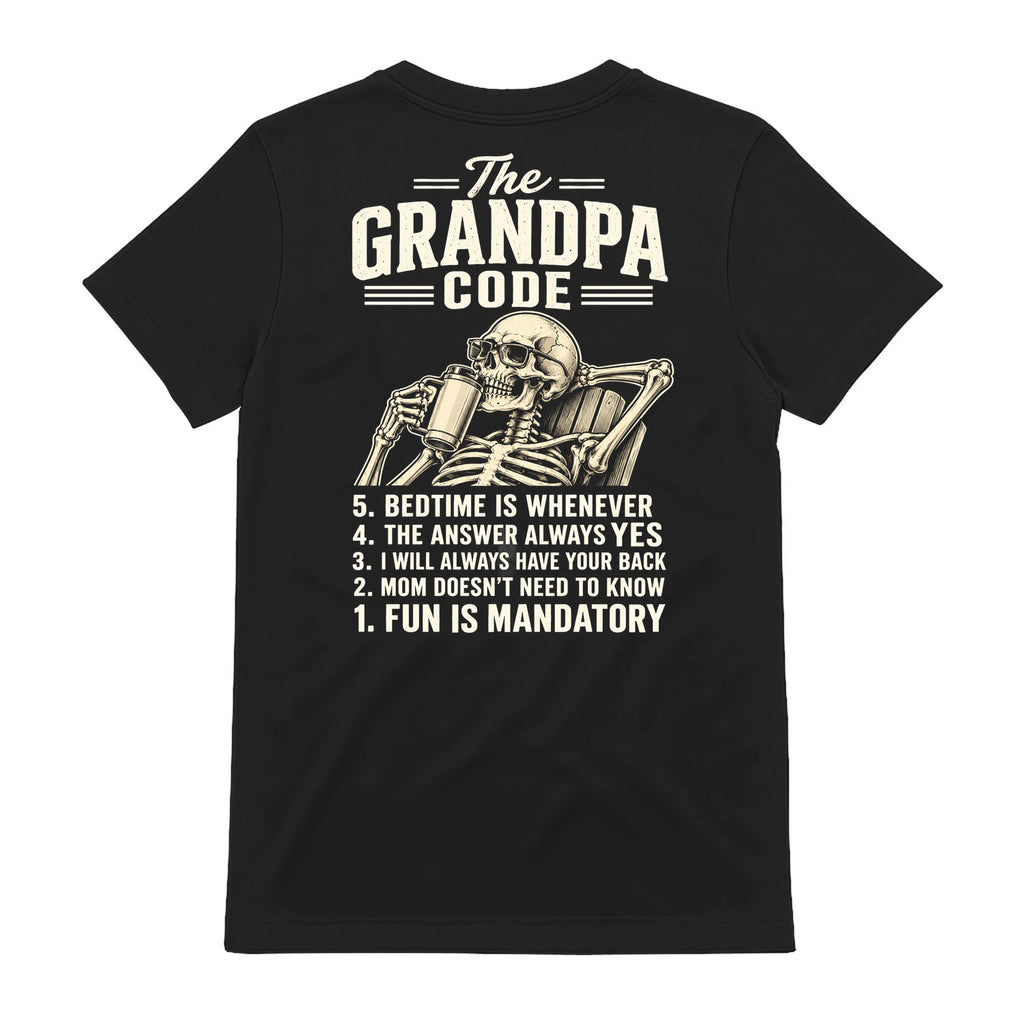 The Grandpa Code Skeleton Funny Shirt