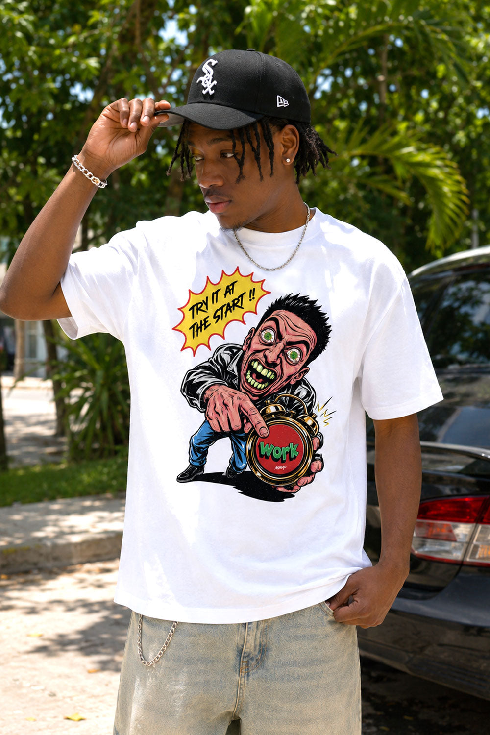 Try It At The Start Comic Graphic T-Shirt