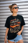 Vintage Muscle Car Ride the Asphalt Graphic Tee
