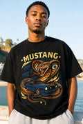 Vintage Mustang Cobra King Graphic Car T-Shirt