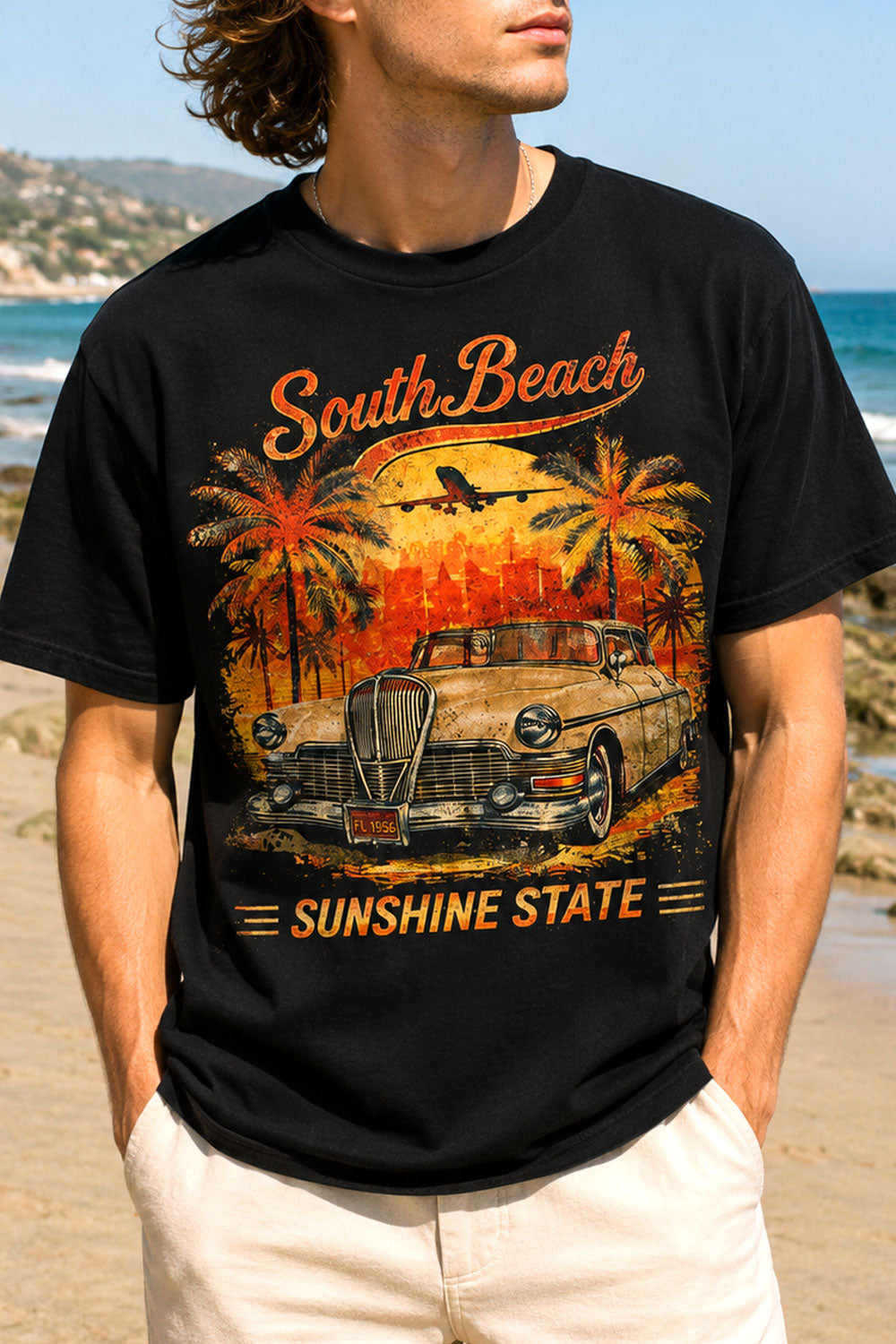 Vintage South Beach Sunshine State T-Shirt