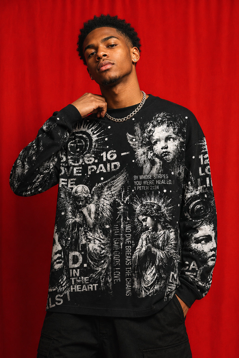 Vintage Angel Faith Graphic Long Sleeve