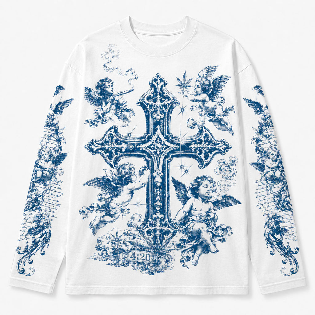 Vintage Cherub Cross 420 Long Sleeve Shirt