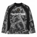 Vintage Currency Graphic Long Sleeve Shirt
