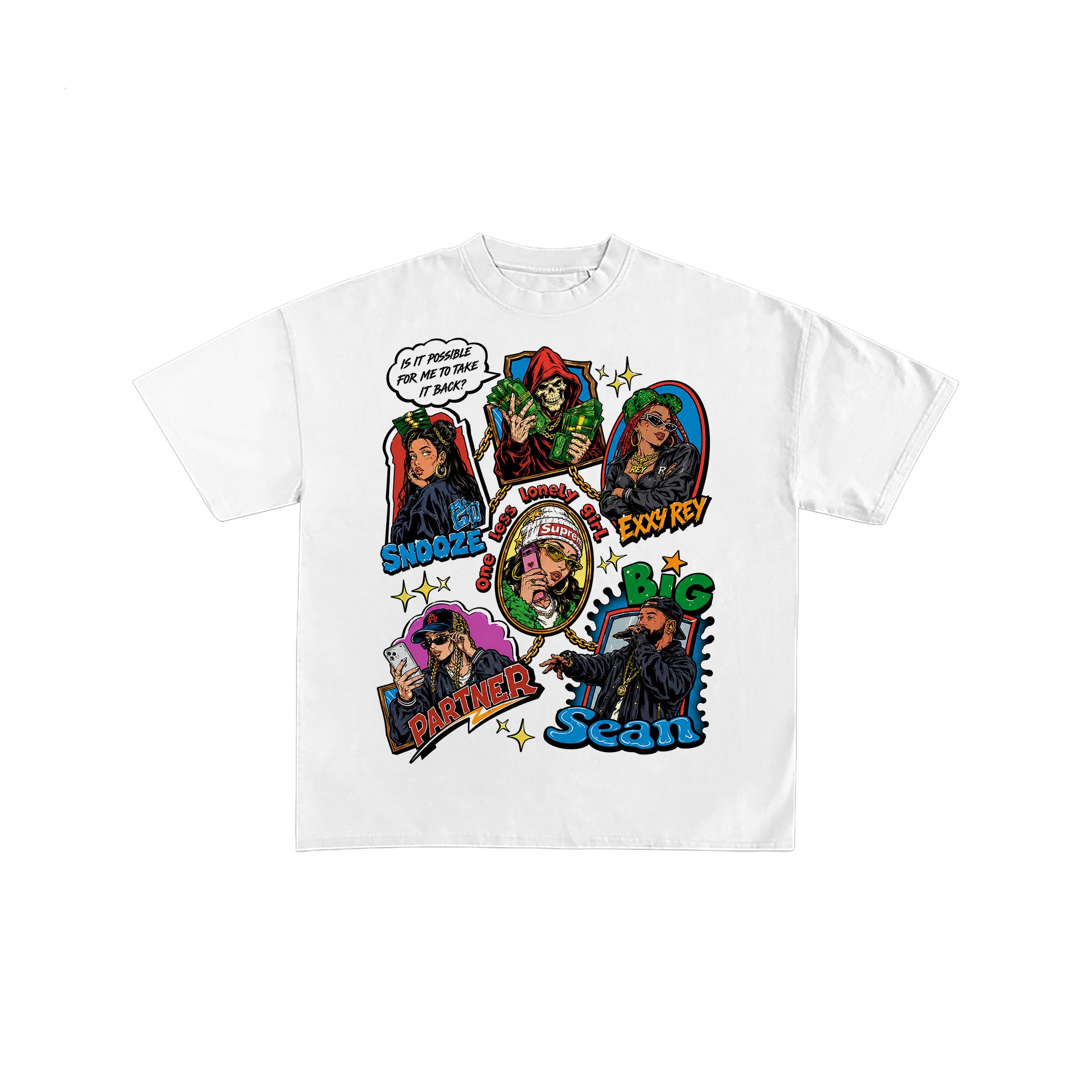 Vintage Hip Hop Graphic Streetwear T-Shirt