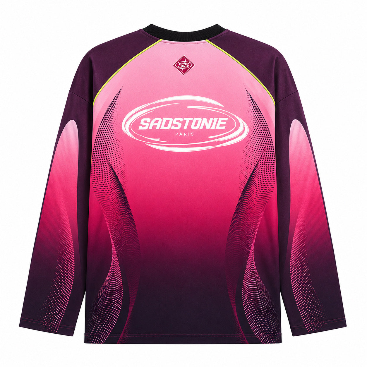 Y2K Cyberpunk Pink Long Sleeve Jersey Shirt